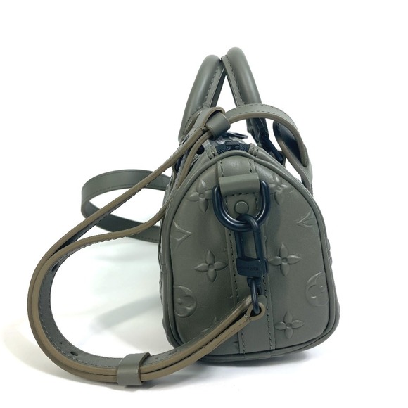 Louis Vuitton Monogram Seal Keepall Shoulder Bag Khaki - Picture 2 of 8